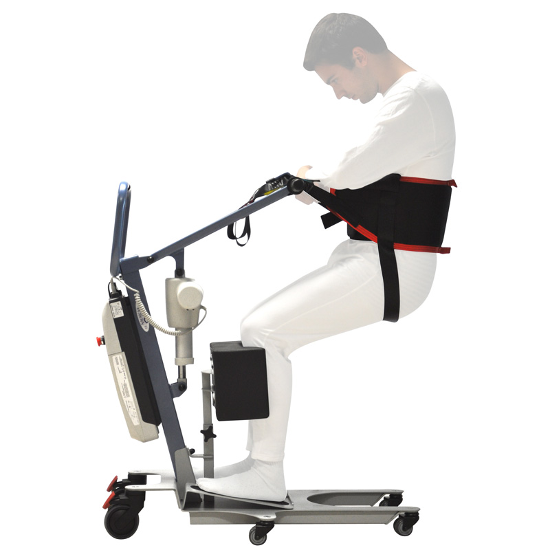 Otra imagen de Grúa de bipedestación Way Up Blue con arnés